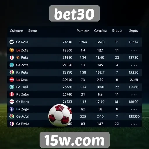 Comparação de odds e bônus oferecidos no bet30